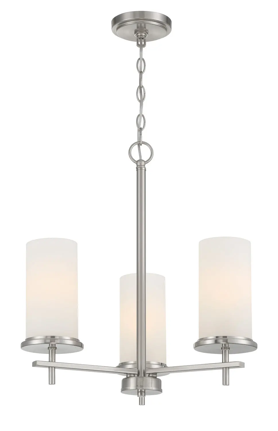 Minka Lavery Haisley Three Light Chandelier In Brushed Nickel 1