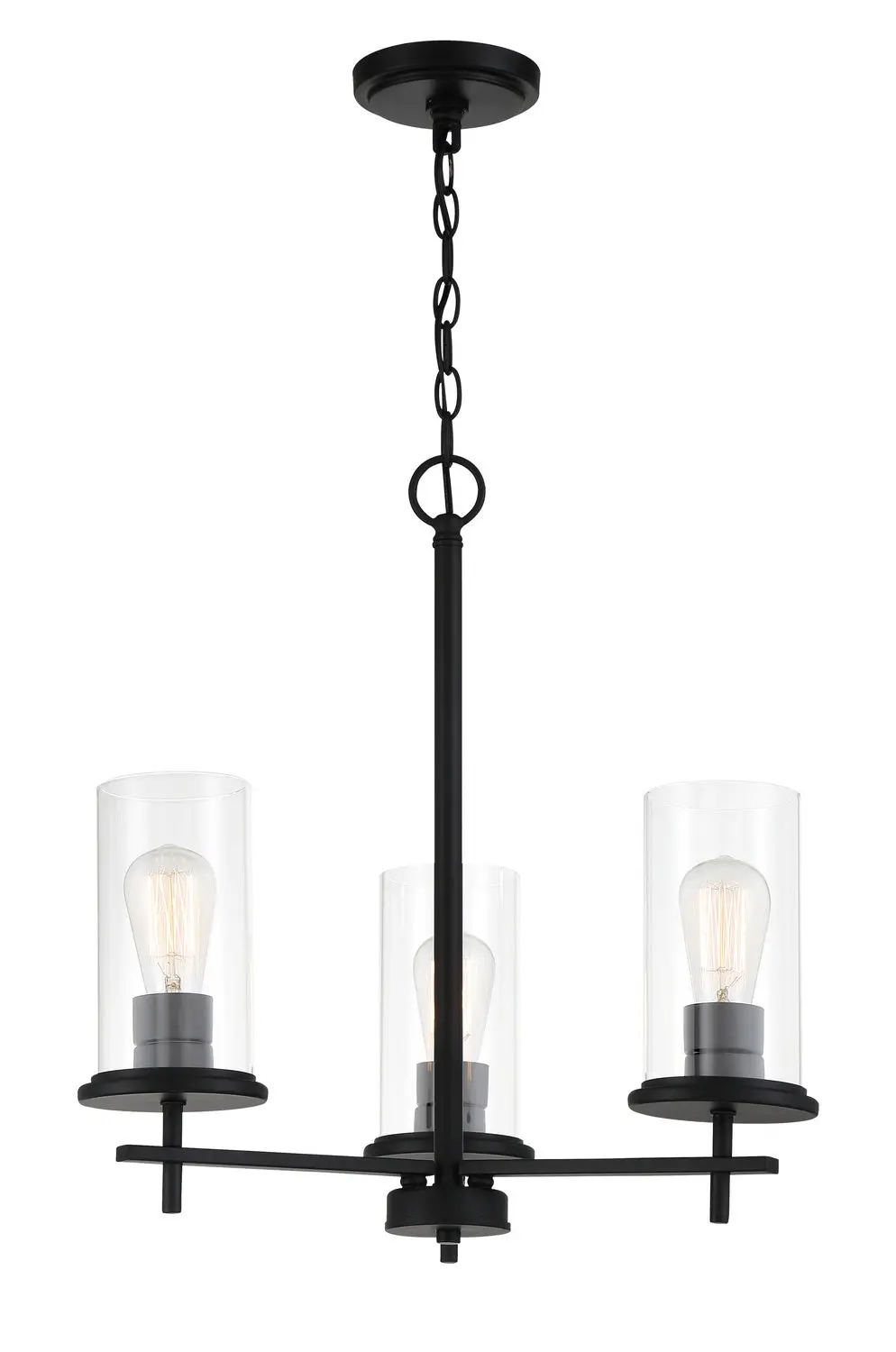 Minka Lavery Haisley Three Light Chandelier In Coal 1