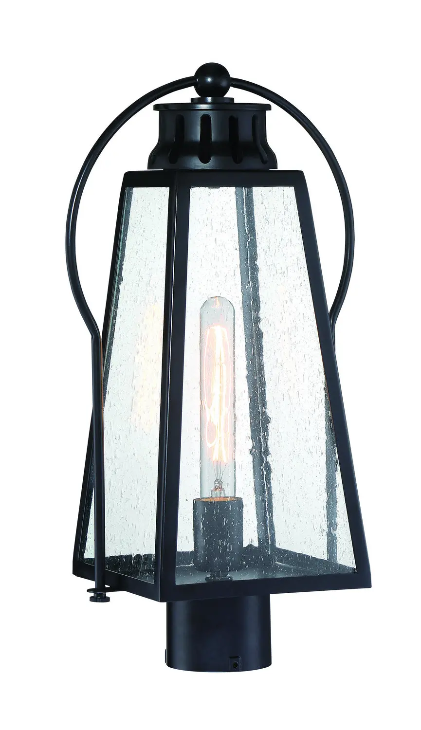 Minka Lavery Halder Bridge One Light Outdoor Post Mount In Coal 1