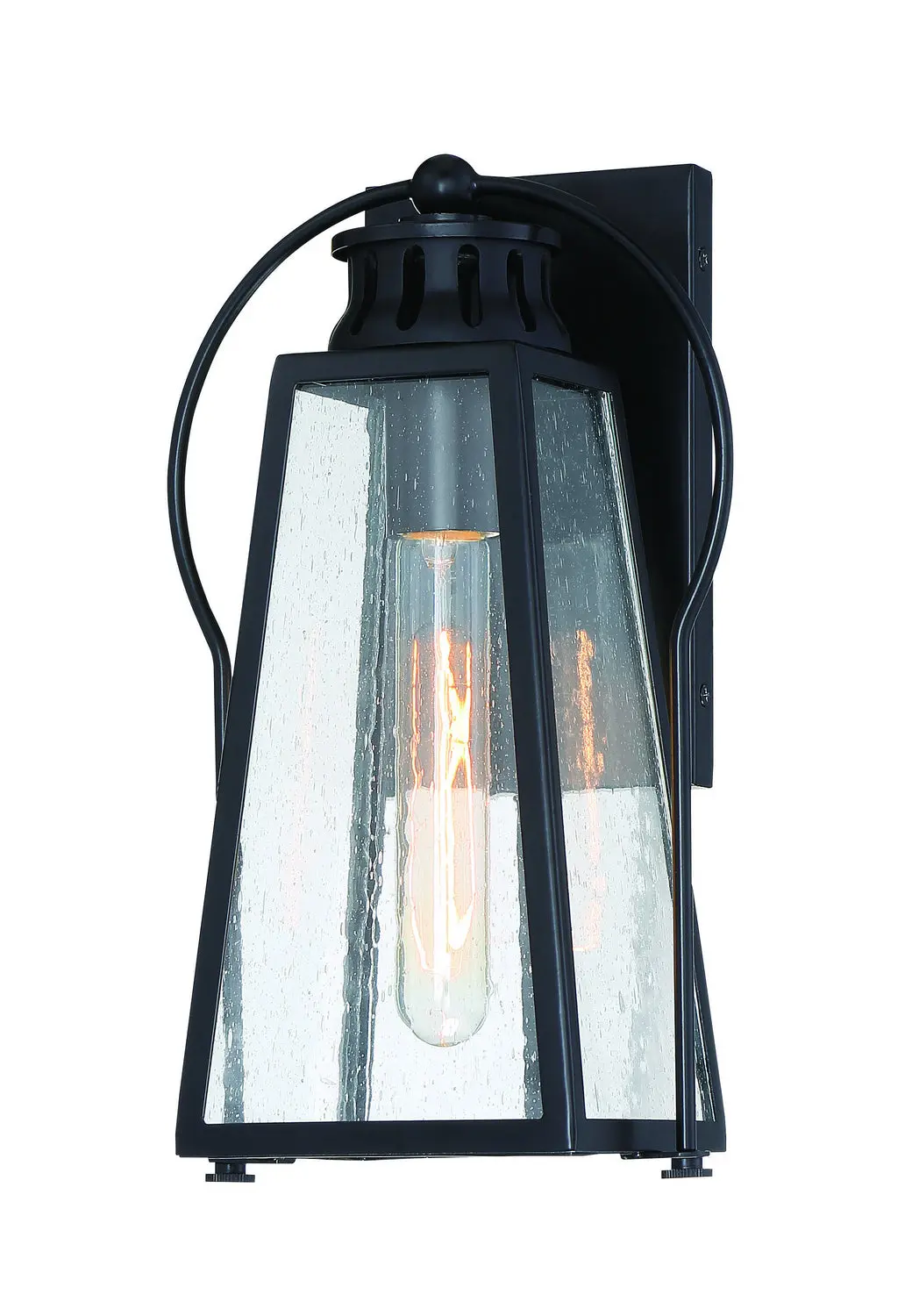 Minka Lavery Halder Bridge One Light Outdoor Wall Mount In Coal 1
