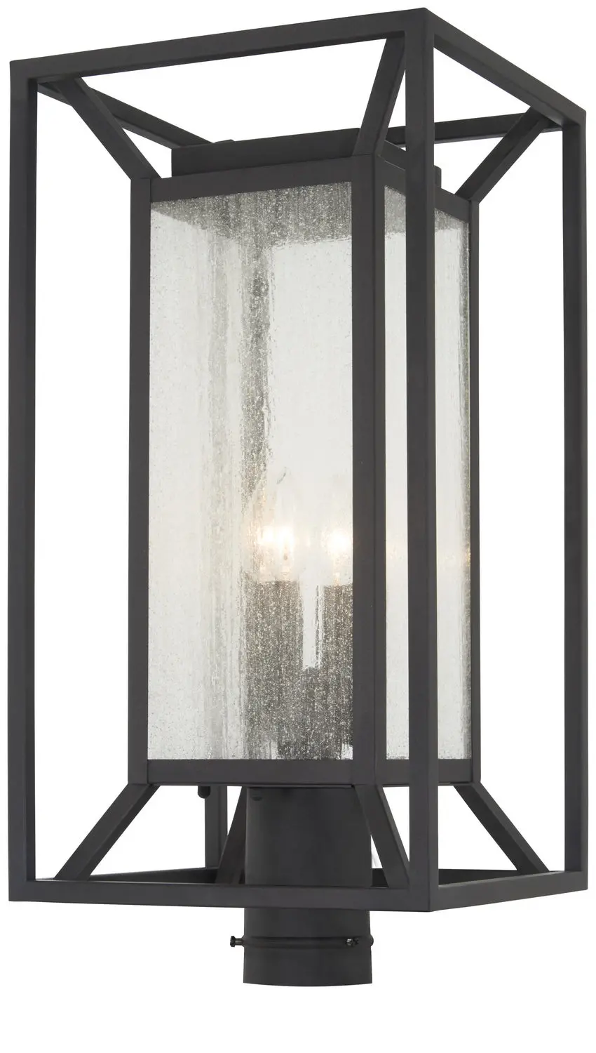 Minka Lavery Harbor View Four Light Post Mount In Sand Coal 1