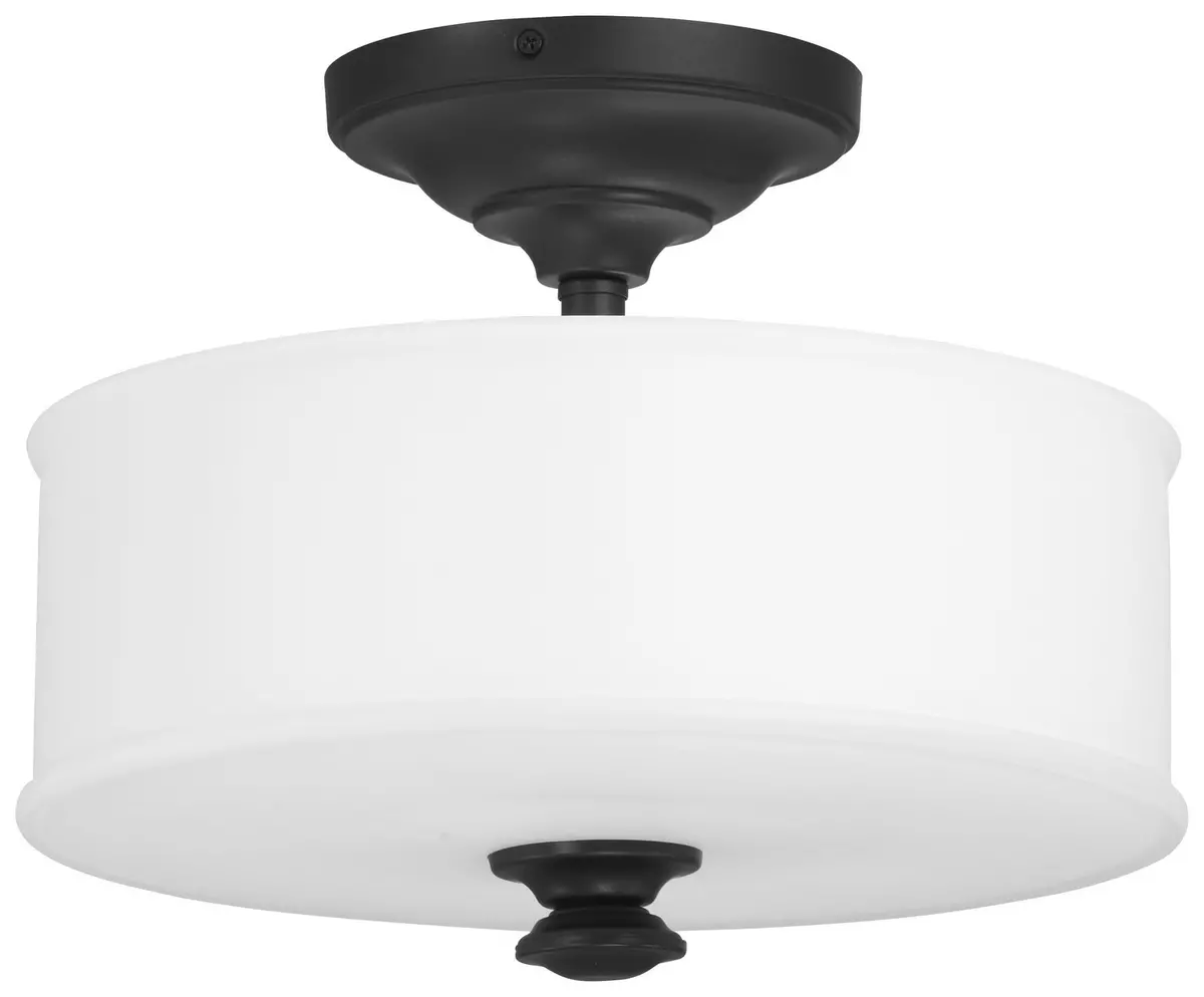 Minka Lavery Harbour Point Two Light Semi Flush Mount In Coal 1
