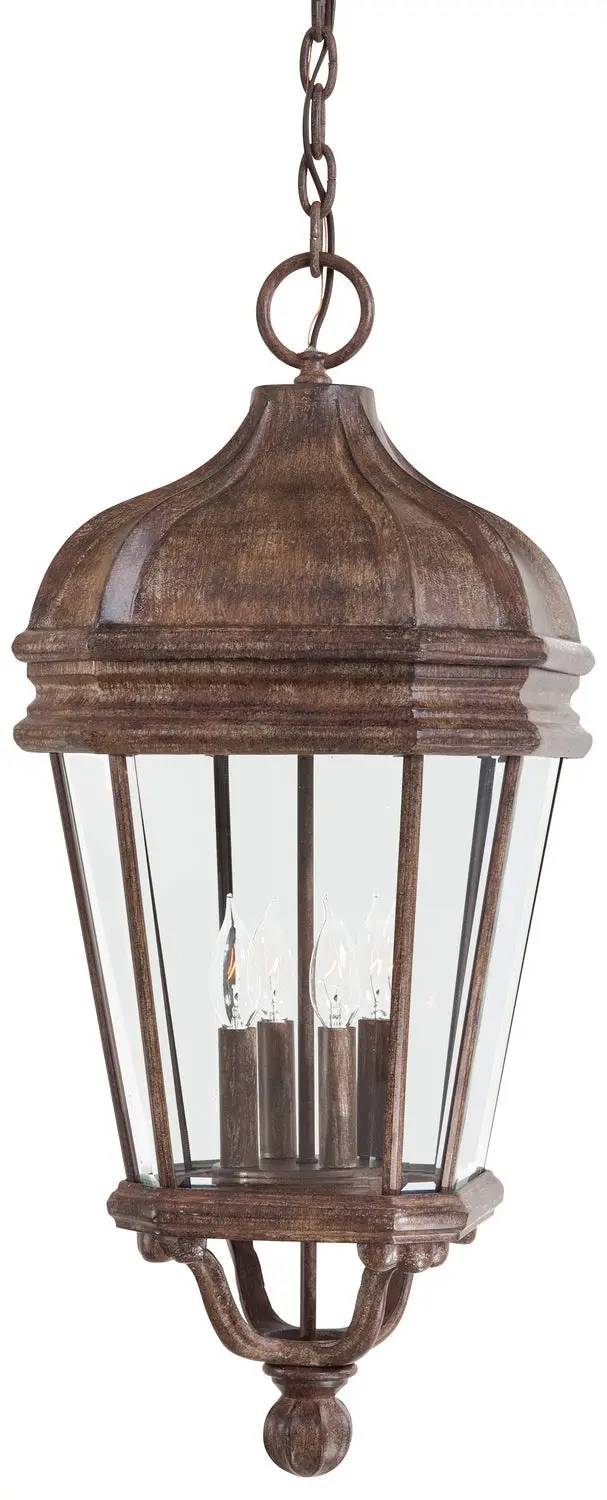 Minka Lavery Harrison Four Light Chain Hung In Vintage Rust 1