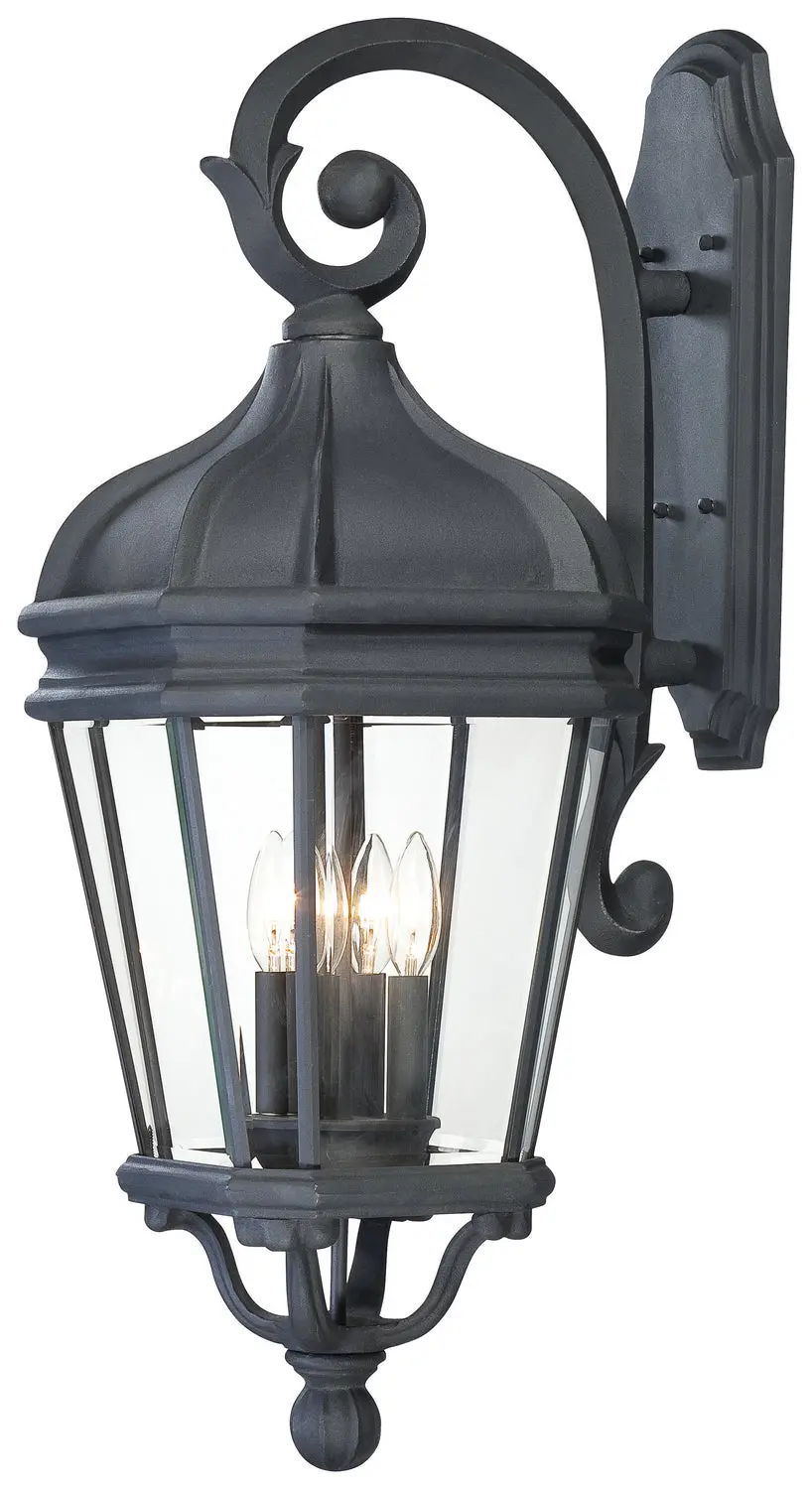 Minka Lavery Harrison Four Light Wall Mount In Coal 1