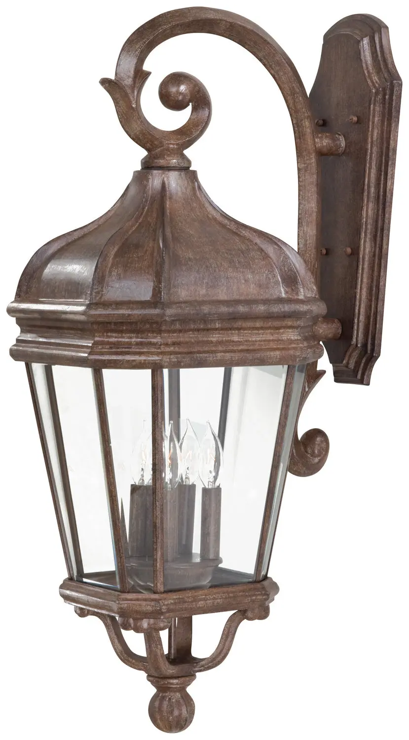 Minka Lavery Harrison Four Light Wall Mount In Vintage Rust 1