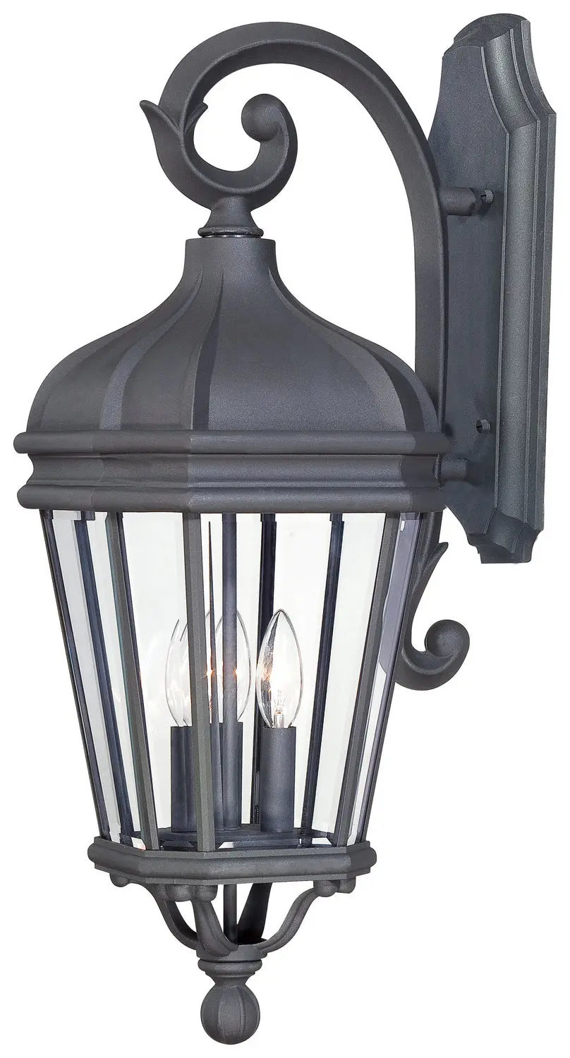 Minka Lavery Harrison Three Light Wall Mount In Coal 1