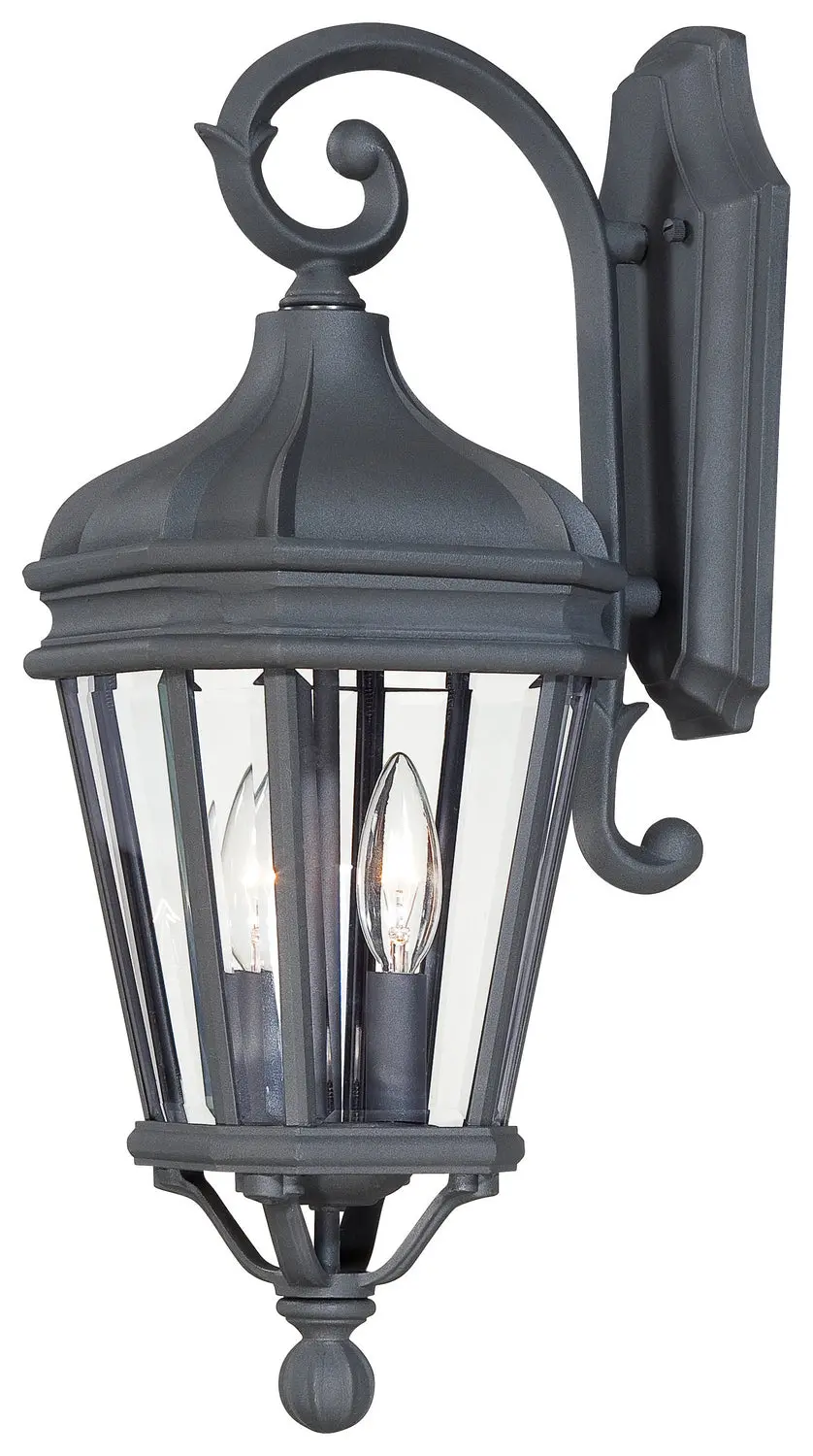 Minka Lavery Harrison Two Light Wall Mount In Coal 1