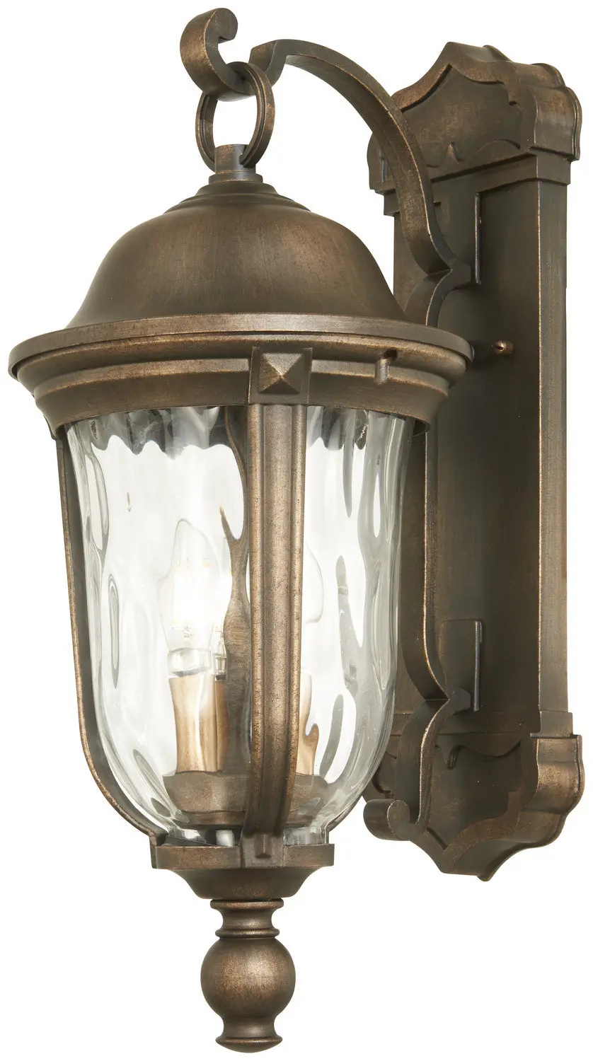 Minka Lavery Havenwood Three Light Outdoor Wall Mount In Tauira Bronze And Alder Silver 1