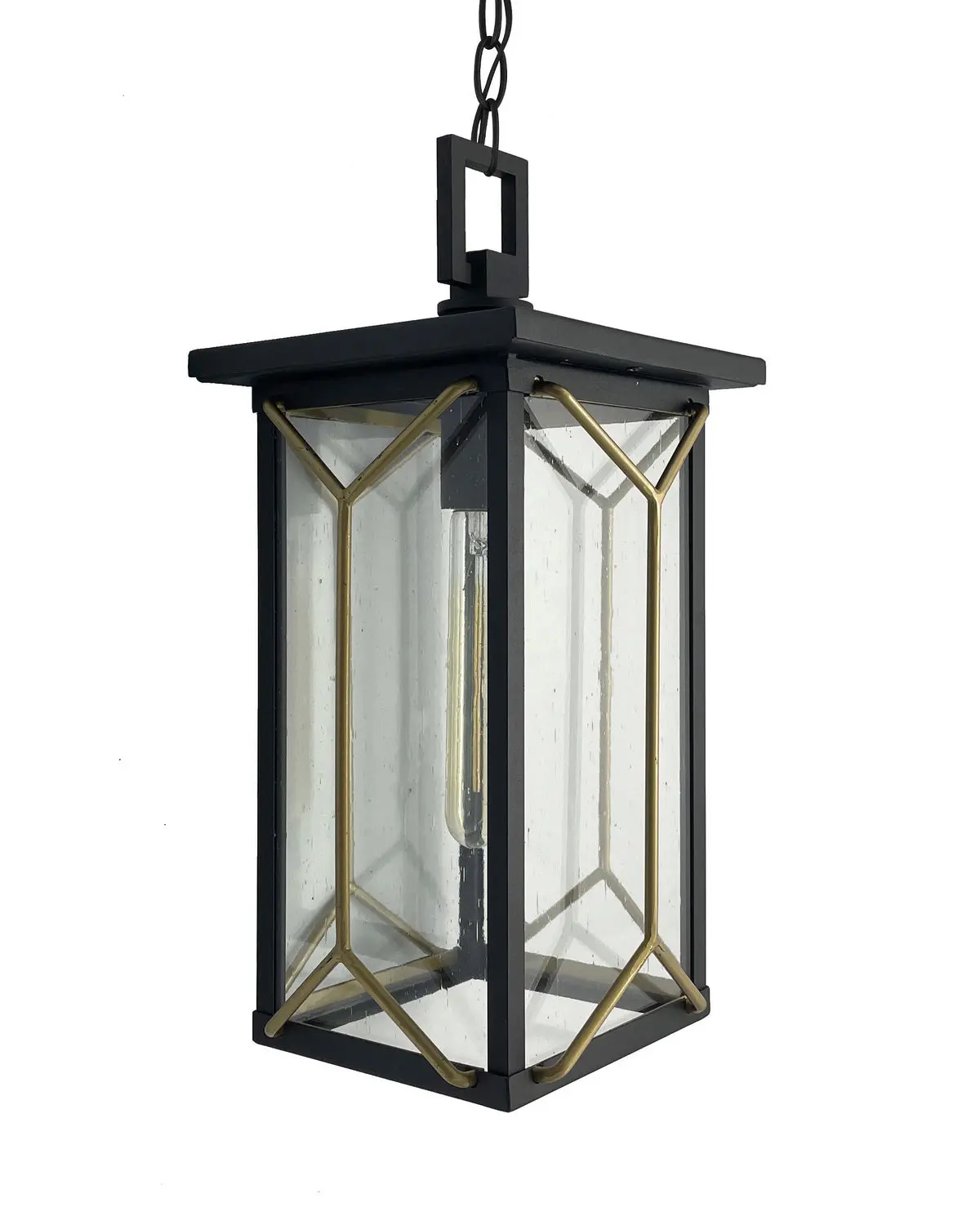 Minka Lavery Hillside Manor One Light Chain Hung In Sand Coal And Mystic Gold 1