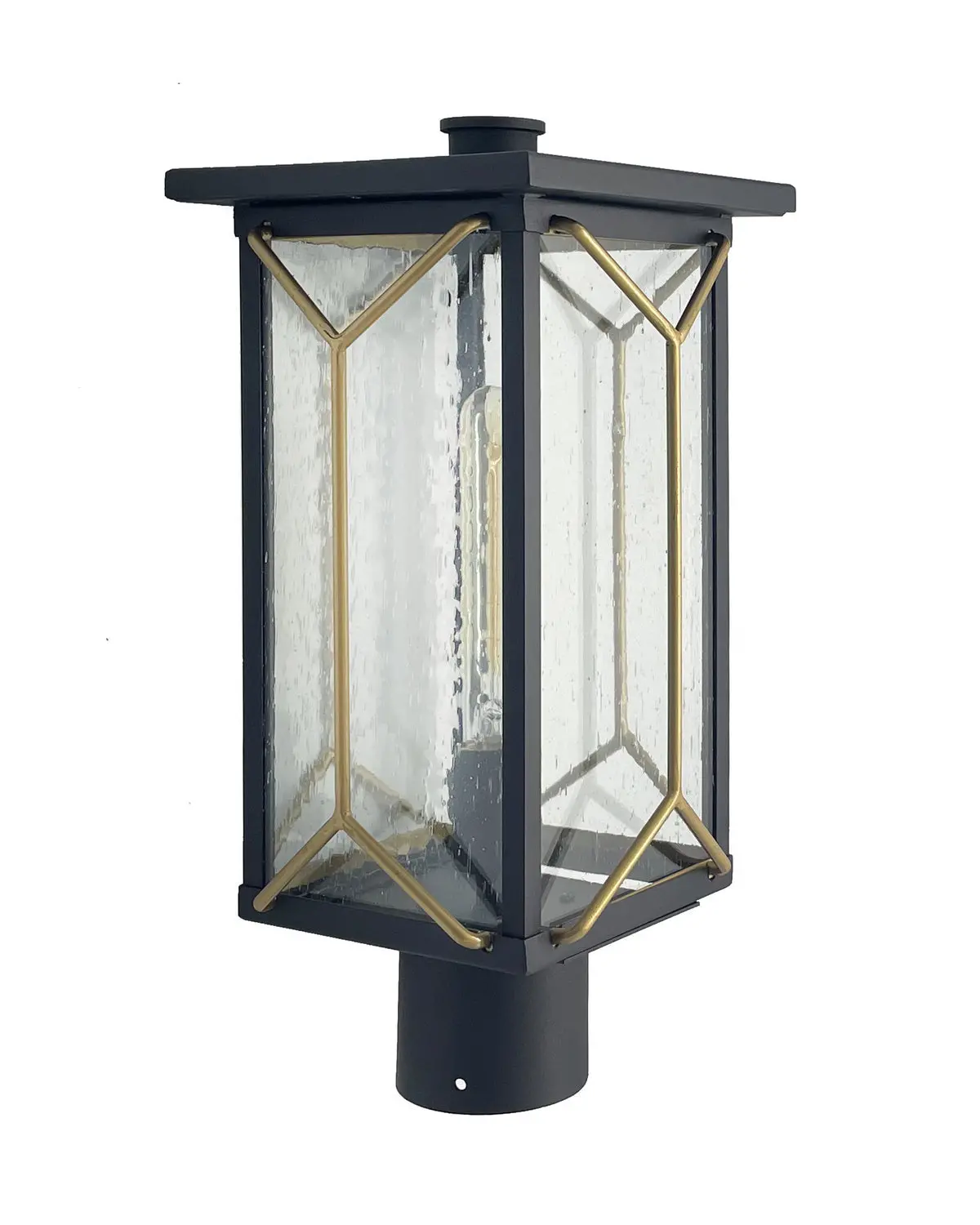 Minka Lavery Hillside Manor One Light Outdoor Post Mount In Sand Coal And Mystic Gold 1