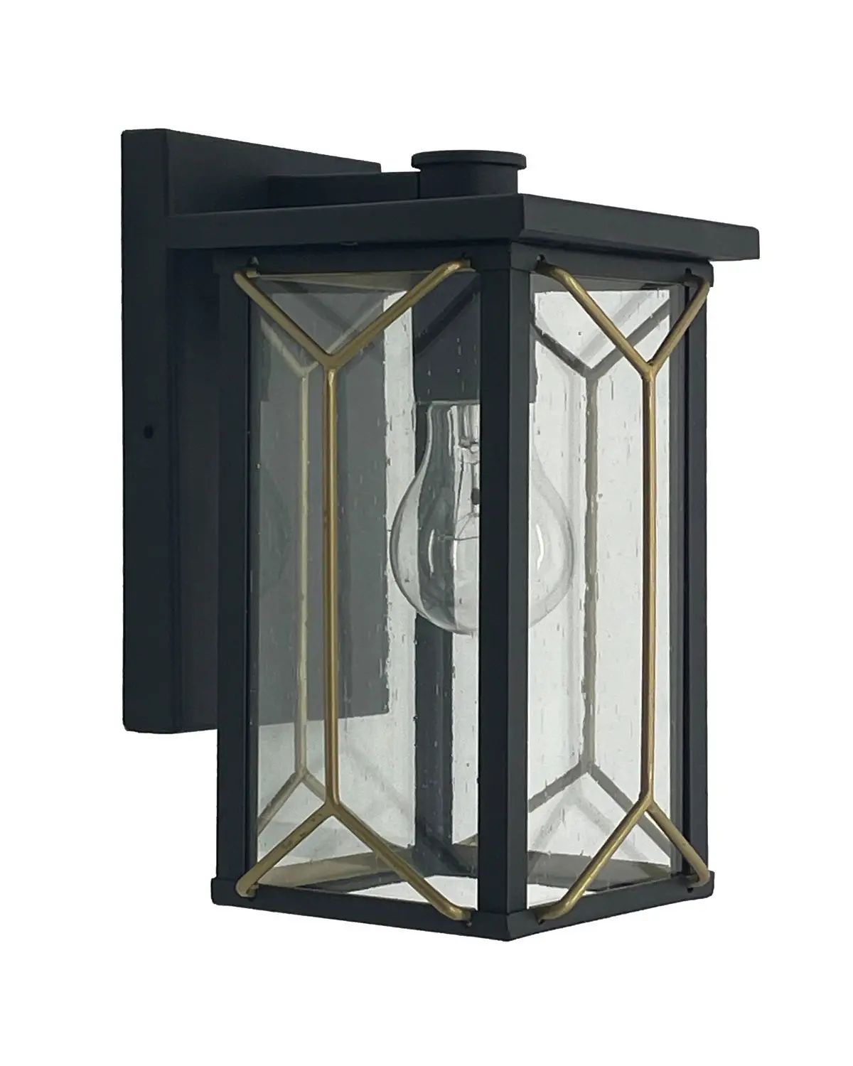 Minka Lavery Hillside Manor One Light Outdoor Wall Mount In Sand Coal And Mystic Gold 1