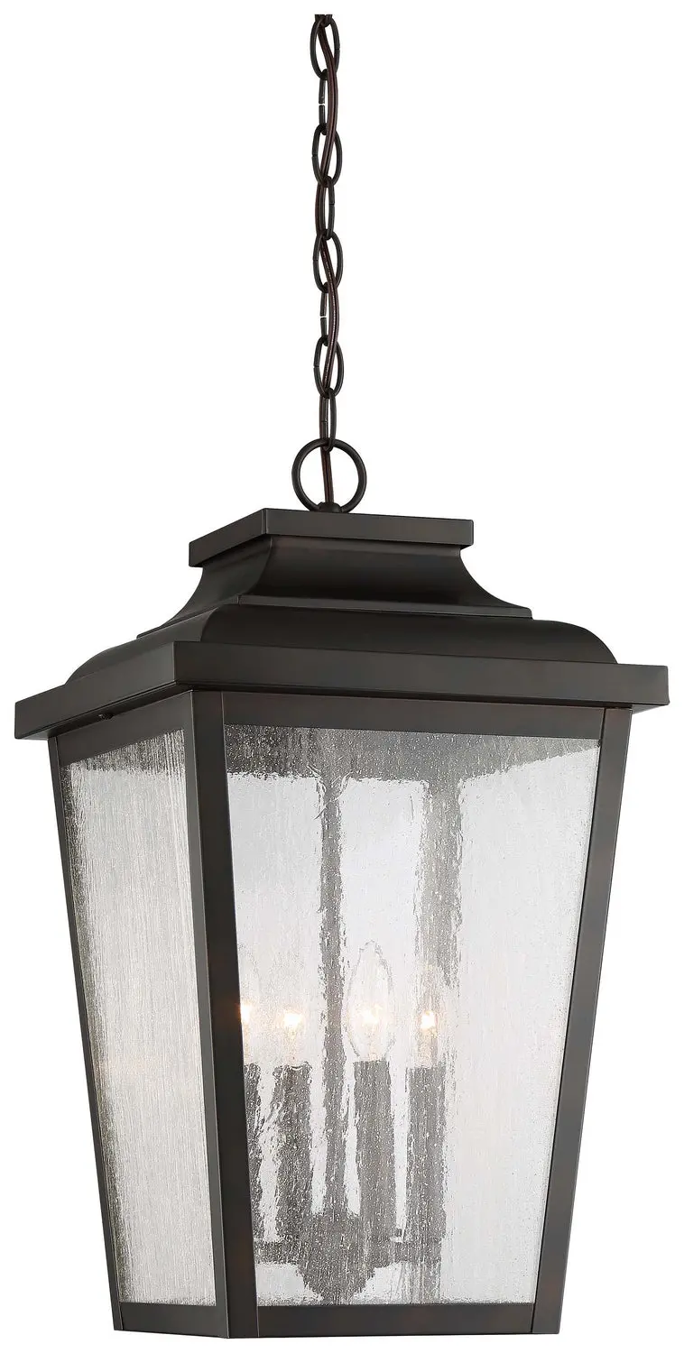 Minka Lavery Irvington Manor Four Light Outdoor Chain Hung In Chelesa Bronze 1