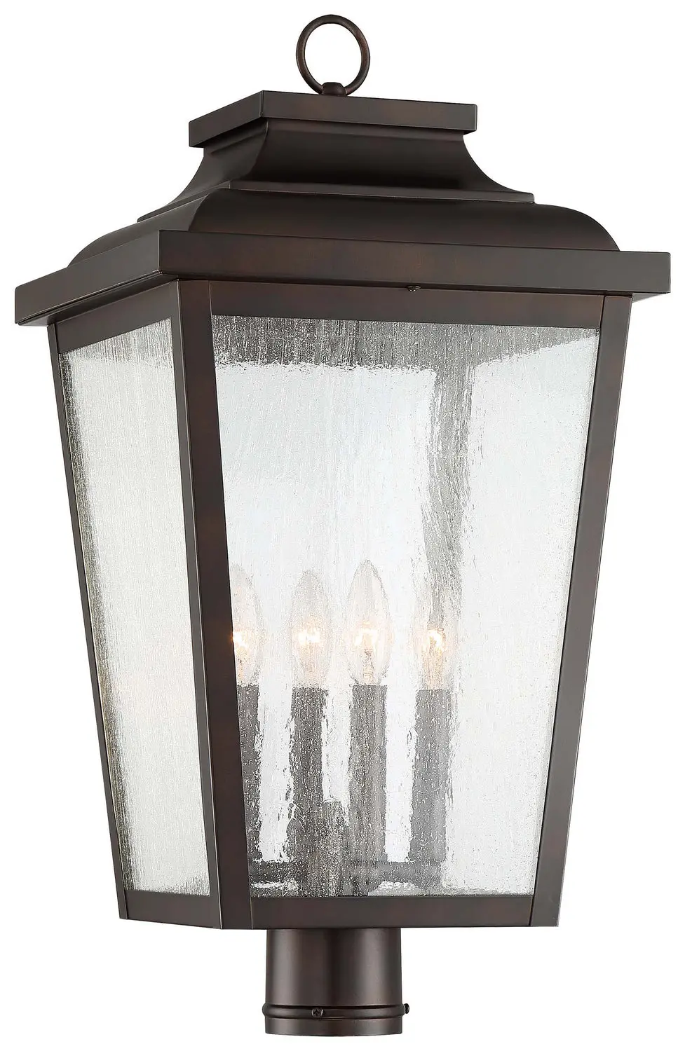 Minka Lavery Irvington Manor Four Light Post Mount In Chelesa Bronze 1