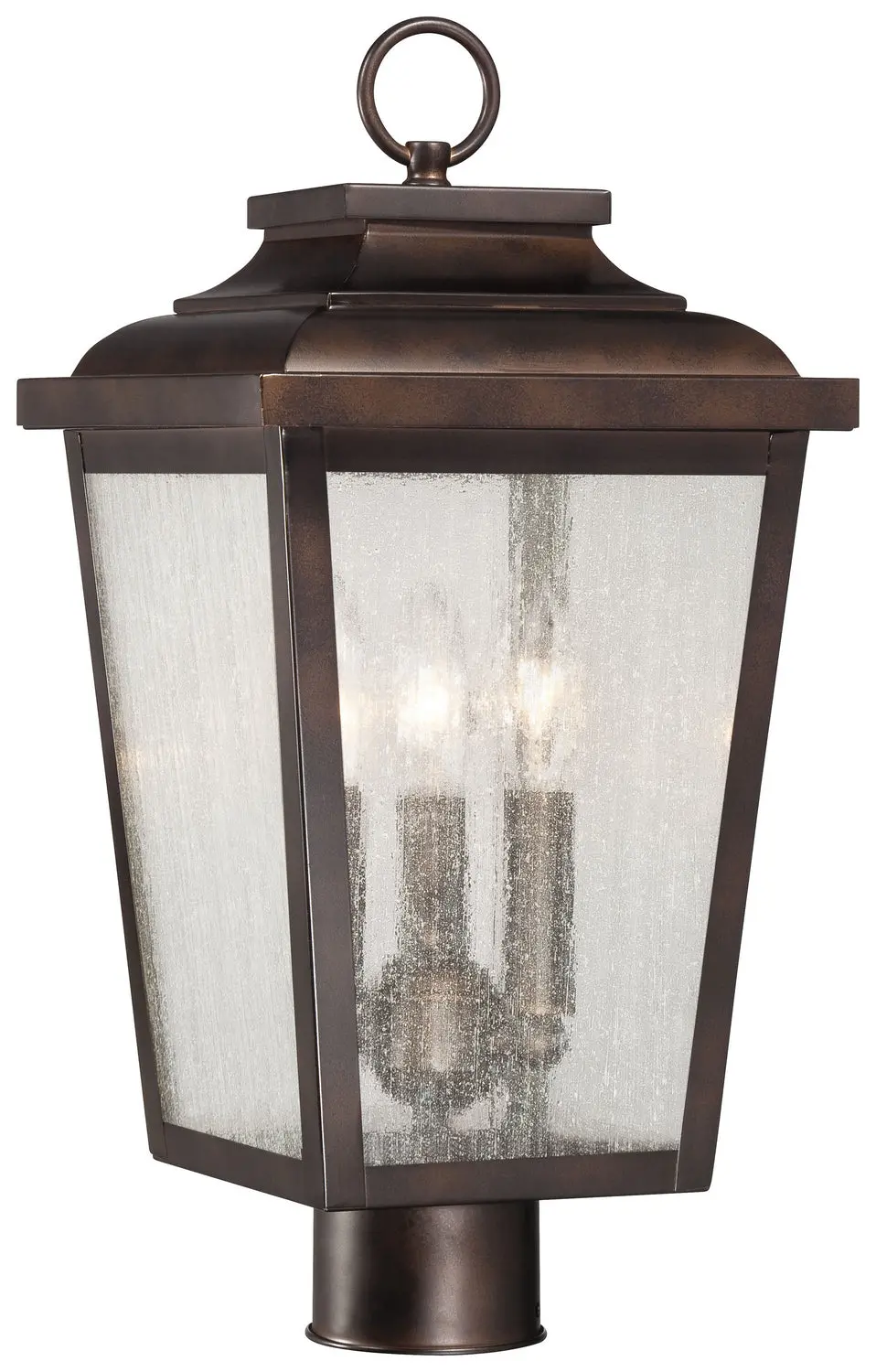 Minka Lavery Irvington Manor Three Light Post Mount In Chelesa Bronze 1