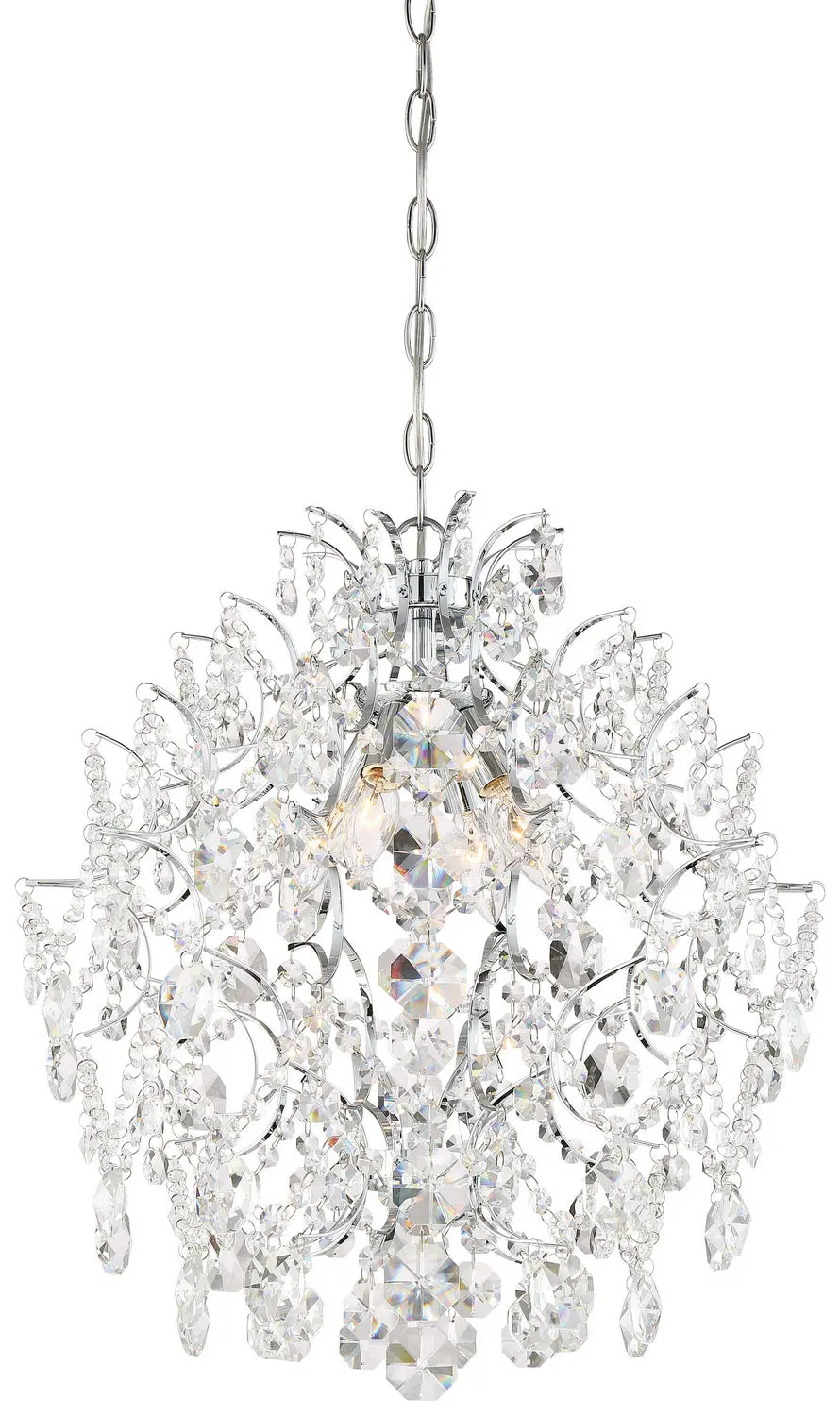 Minka Lavery Isabellas Crown Four Light Chandelier In Chrome 1