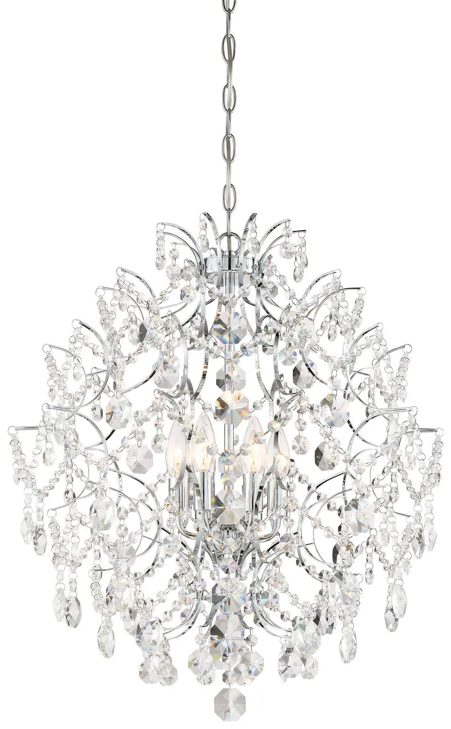 Minka Lavery Isabellas Crown Six Light Chandelier In Chrome 1
