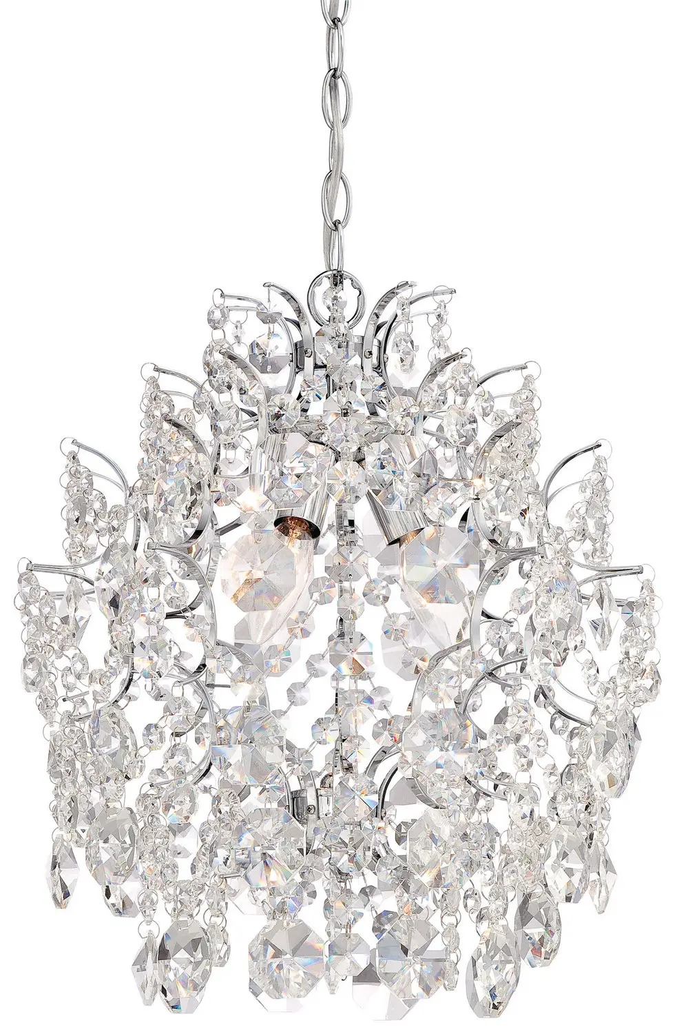 Minka Lavery Isabellas Crown Three Light Mini Chandelier In Chrome 1
