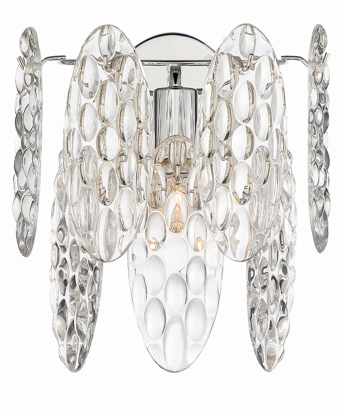 Minka Lavery Isabellas Reign One Light Wall Sconce In Polished Nickel 1