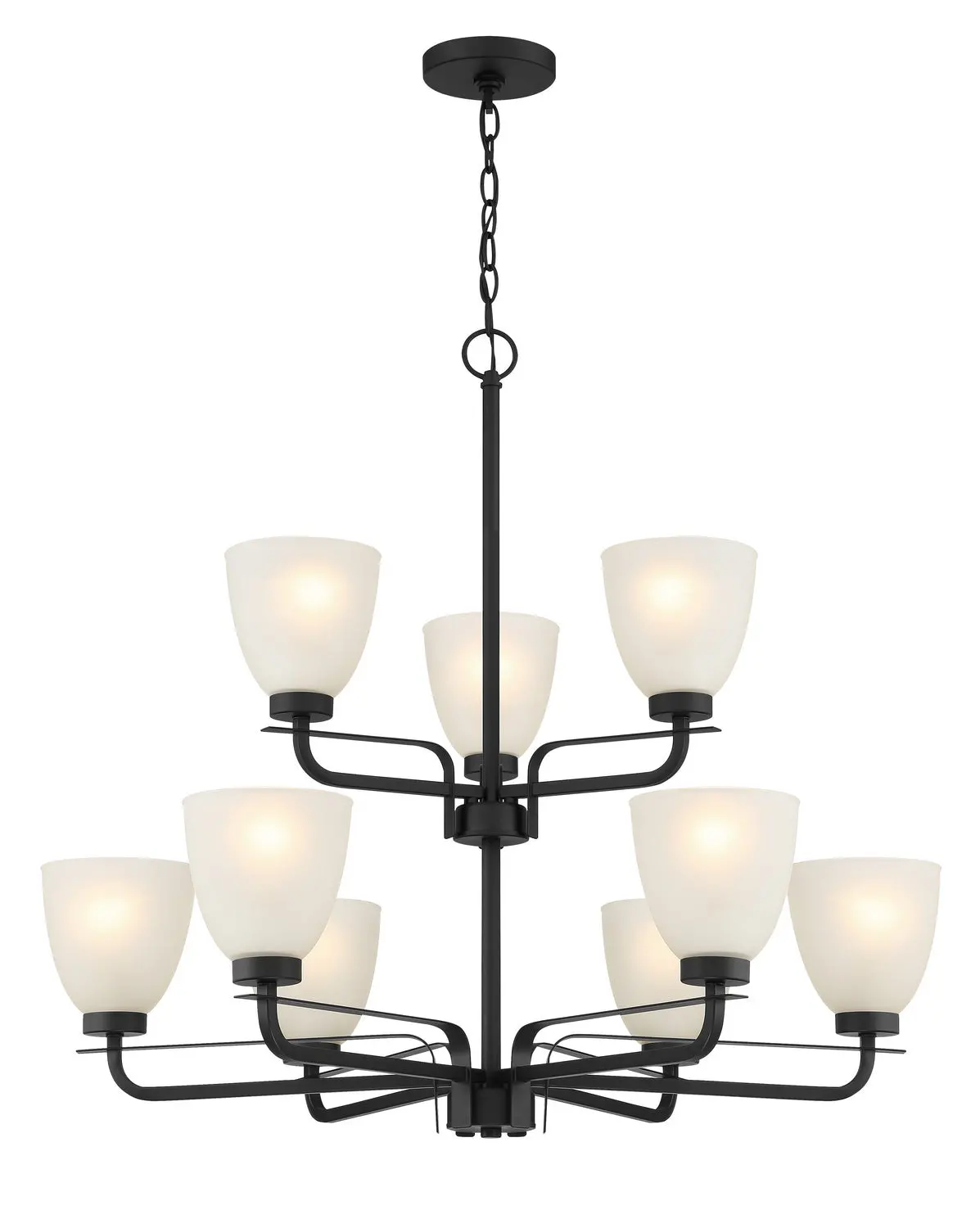 Minka Lavery Kaitlen Nine Light Chandelier In Coal 1