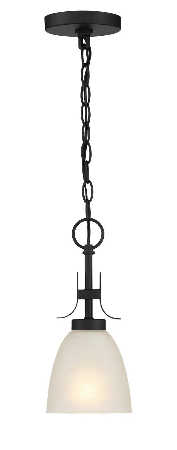 Minka Lavery Kaitlen One Light Pendant / Semi Flush In Coal 1