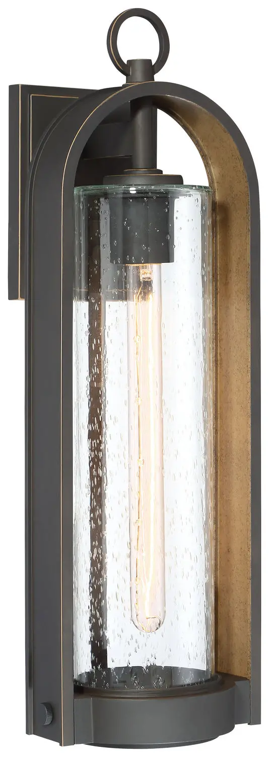 Minka Lavery Kamstra One Light Wall Mount In Oil Rubbed Bronze With Gold Highlights 1