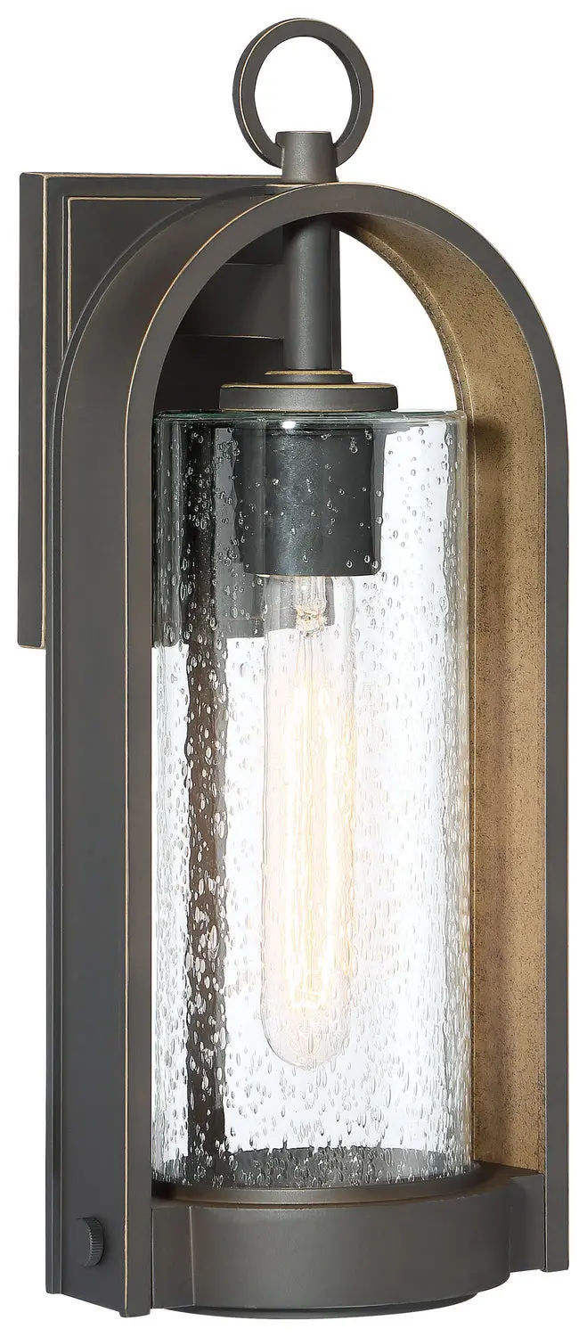 Minka Lavery Kamstra One Light Wall Mount In Oil Rubbed Bronze With Gold Highlights 1