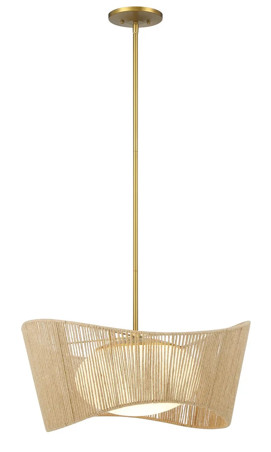 Minka Lavery Key Largo One Light Pendant In Soft Brass 1