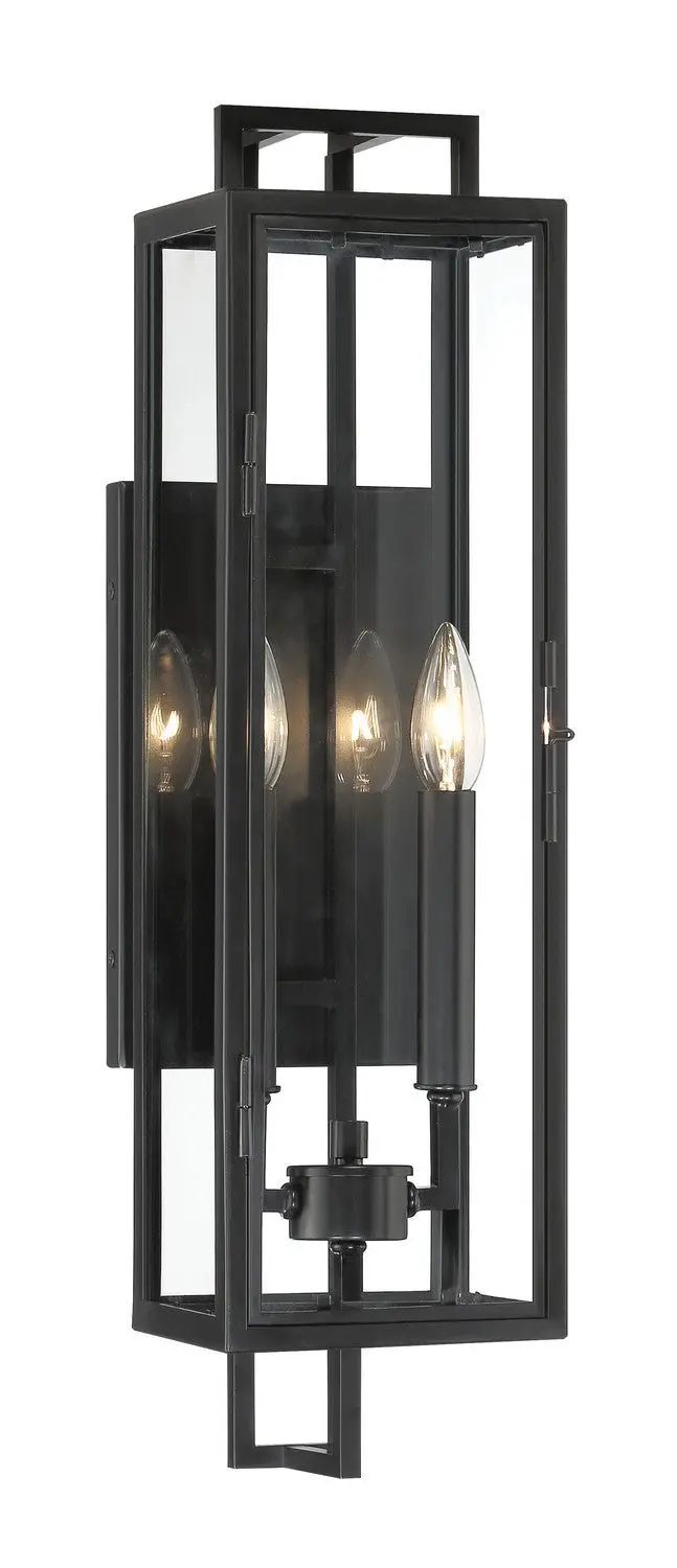 Minka Lavery Knoll Road Two Light Outdoor Wall Mount In Coal 1