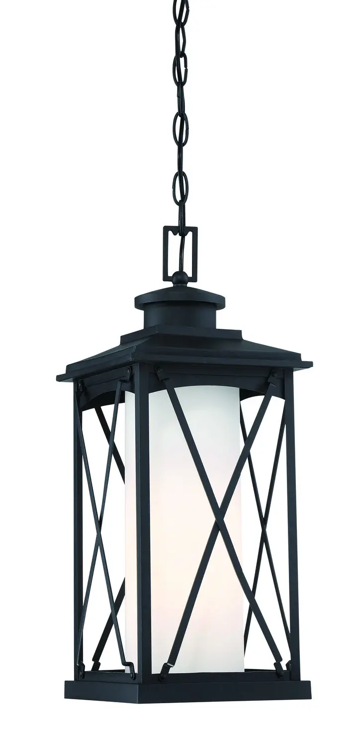 Minka Lavery Lansdale One Light Chain Hung Outdoor In Coal 1