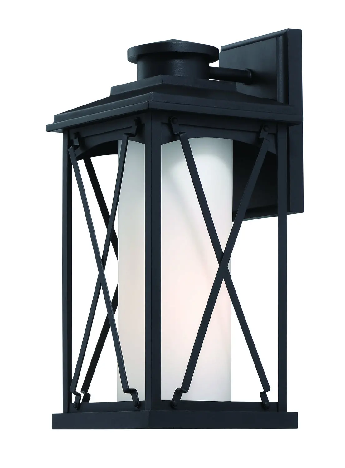Minka Lavery Lansdale One Light Outdoor Wall Mount In Coal 1