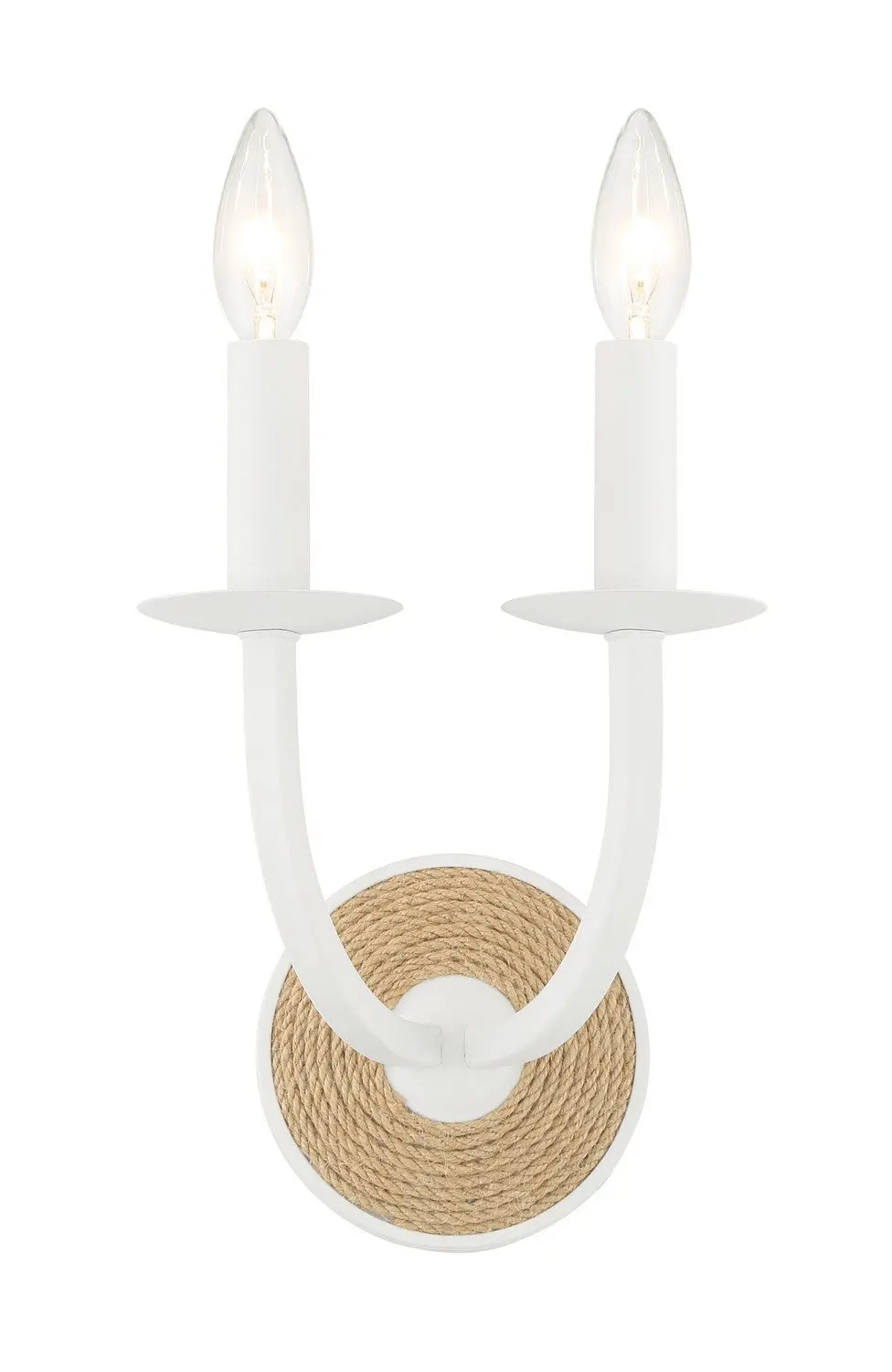 Minka Lavery Lanton Two Light Wall Sconce In Sand White 1