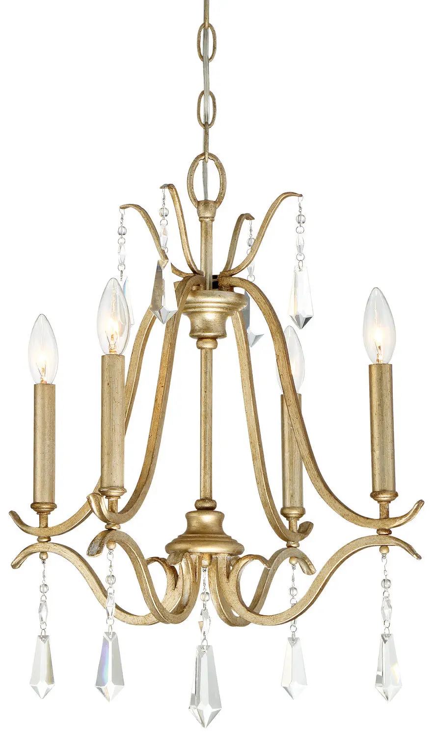 Minka Lavery Laurel Estate Four Light Chandelier In Brio Gold 1