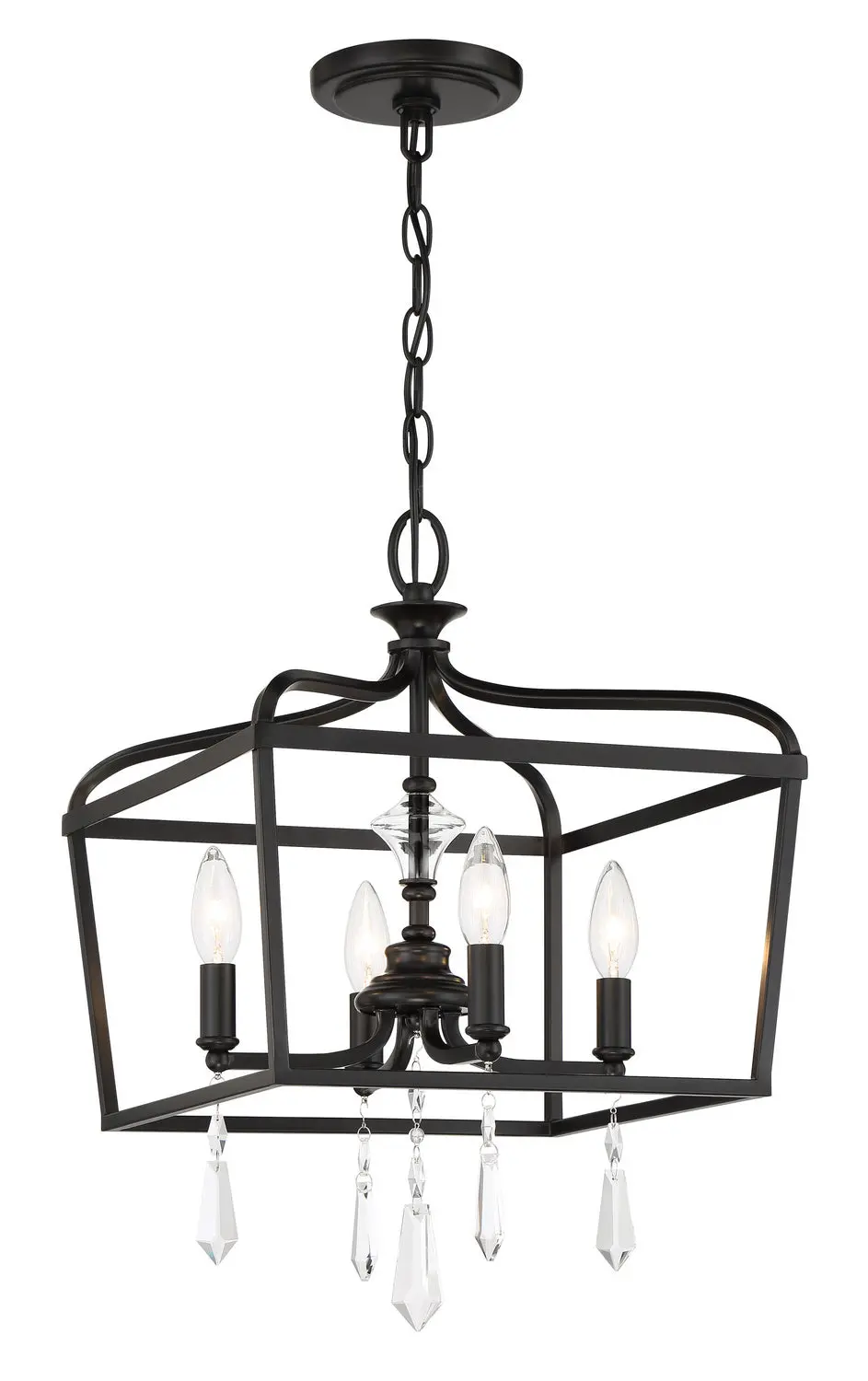 Minka Lavery Laurel Estate Four Light Foyer/Semi Flush In Coal 1