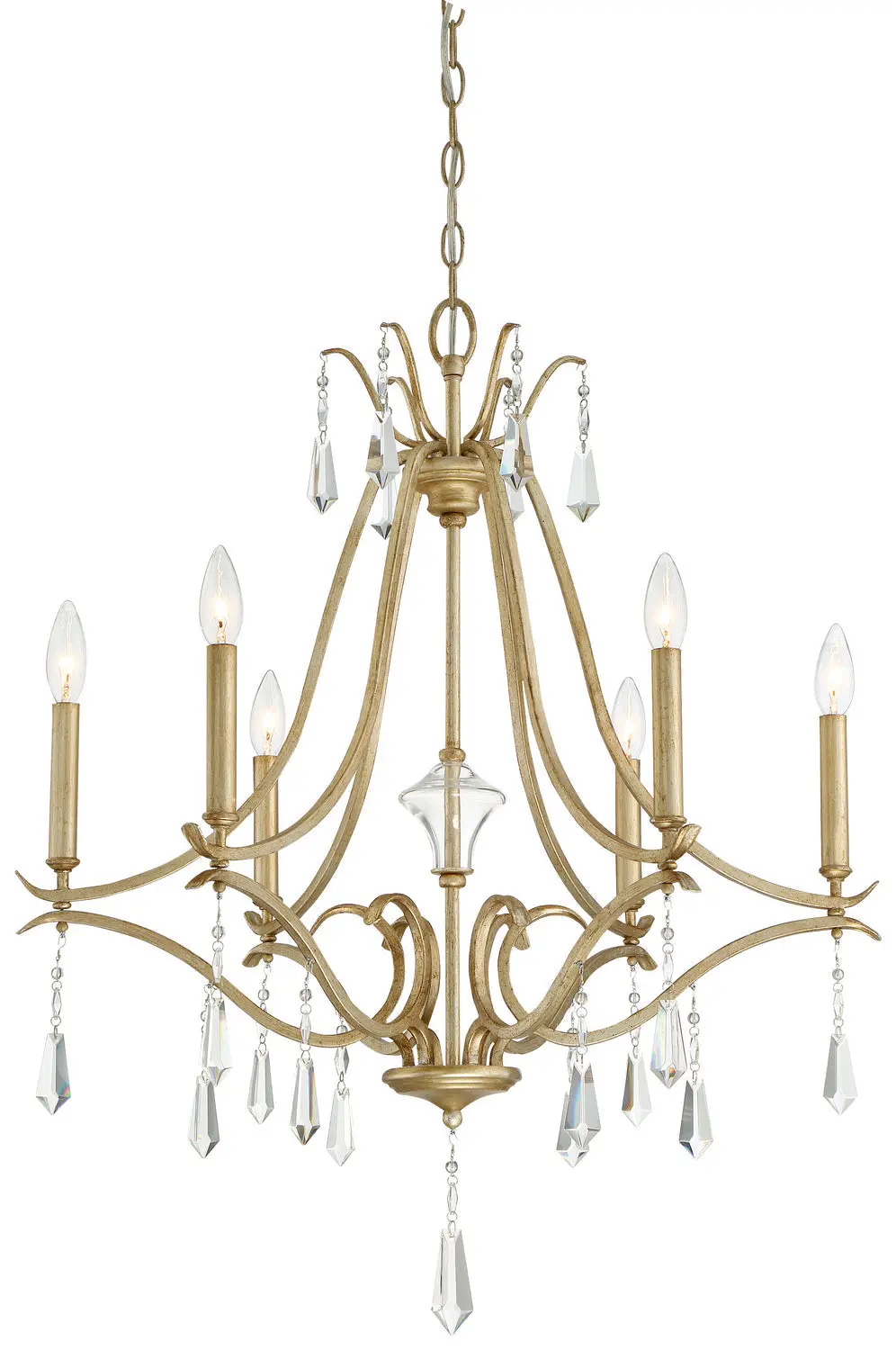 Minka Lavery Laurel Estate Six Light Chandelier In Brio Gold 1