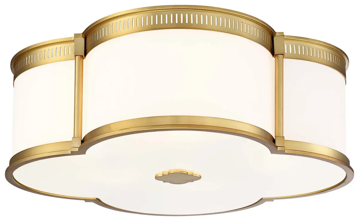 Minka Lavery Led Flush Mount In Liberty Gold 1