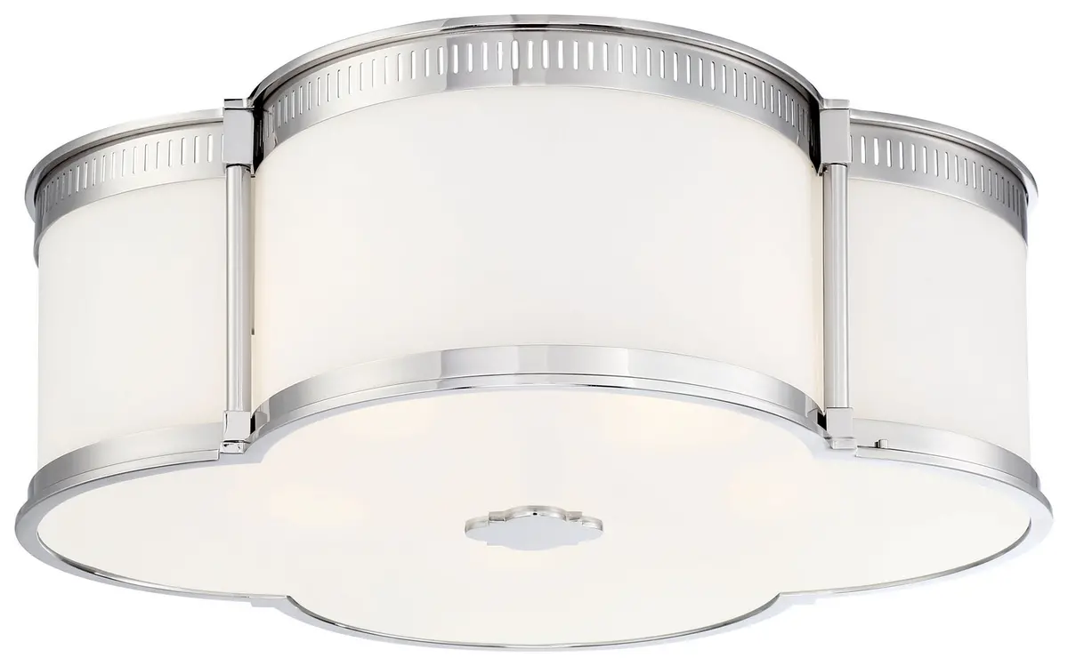 Minka Lavery Led Flush Mount In Polished Nickel 1