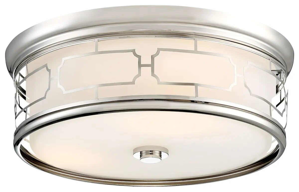 Minka Lavery Led Flush Mount In Polished Nickel 1