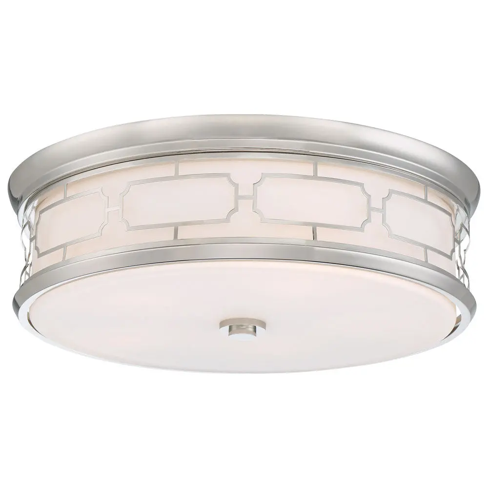 Minka Lavery Led Flush Mount In Polished Nickel 1