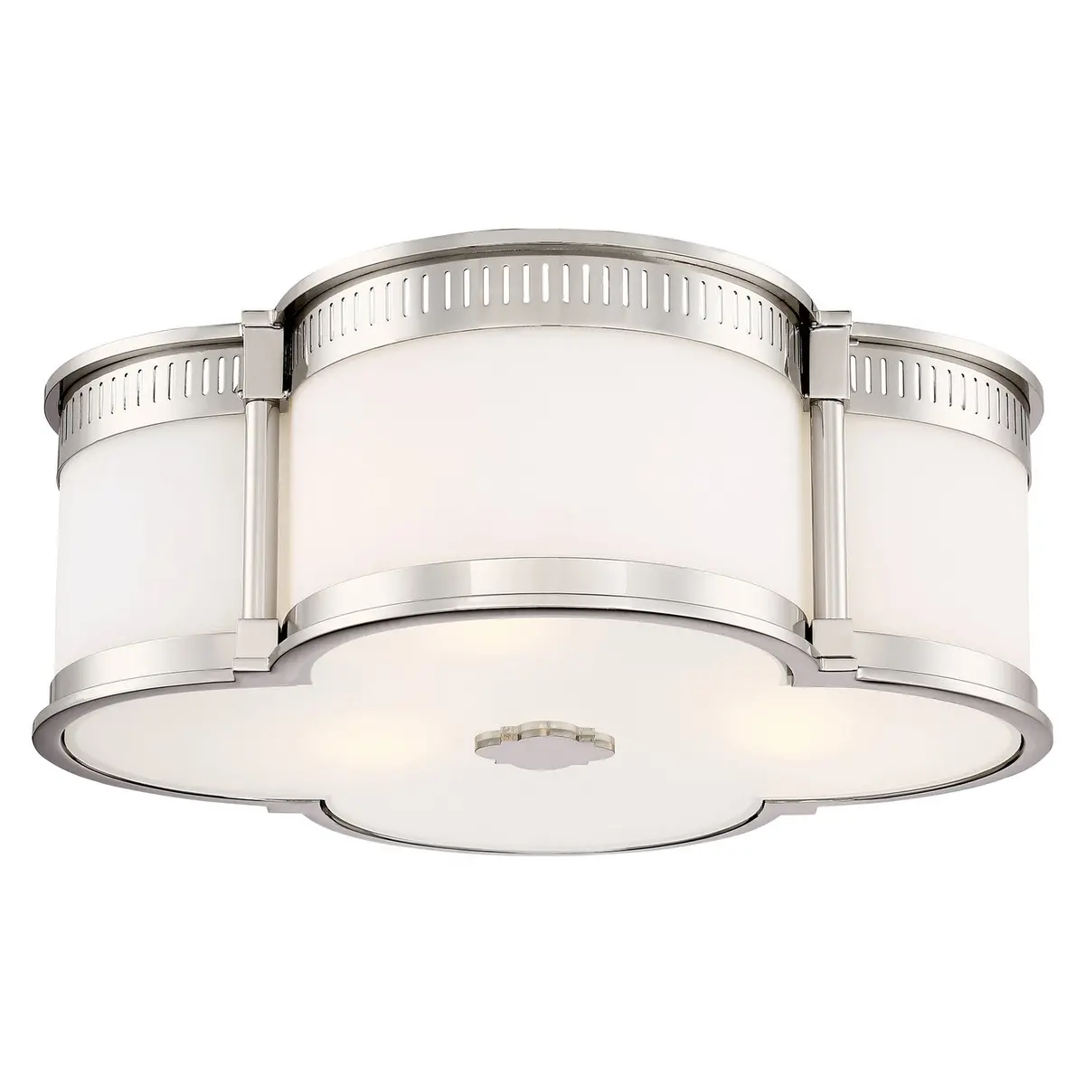 Minka Lavery Led Flush Mount In Polished Nickel 1