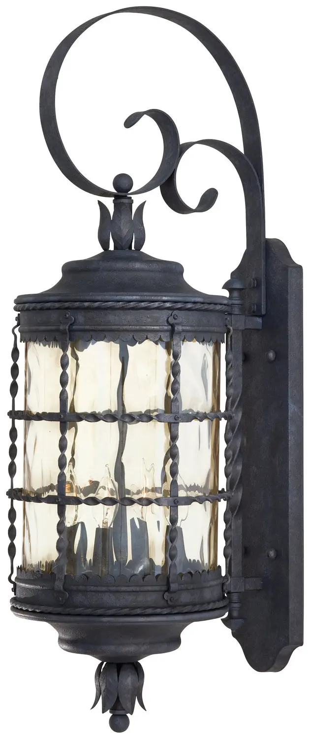 Minka Lavery Mallorca Four Light Wall Mount In Spanish Iron 1