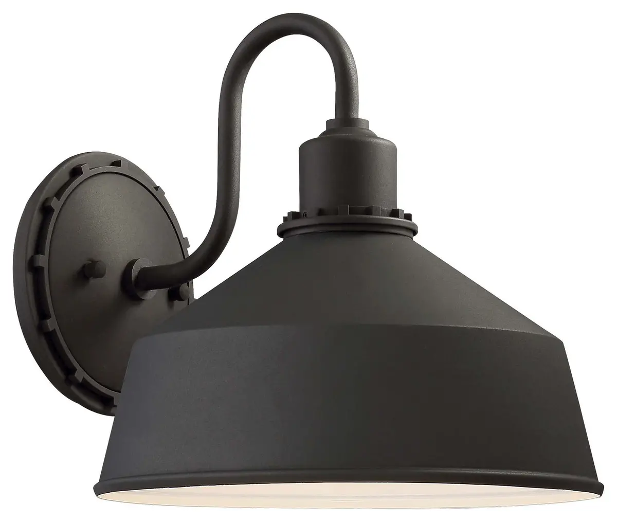 Minka Lavery Mantiel One Light Outdoor Wall Mount In Coal 1
