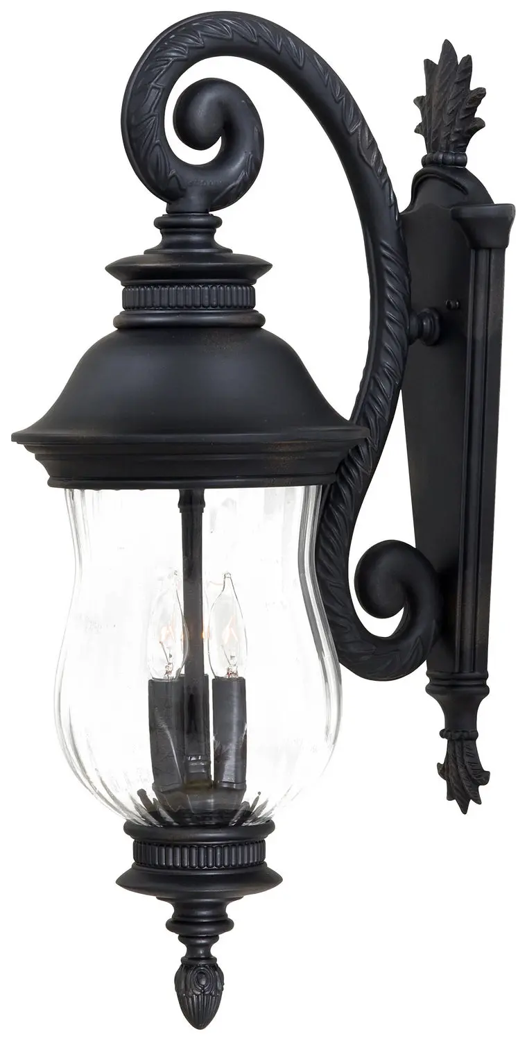 Minka Lavery Newport Three Light Outdoor Wall Mount In Heritage 1