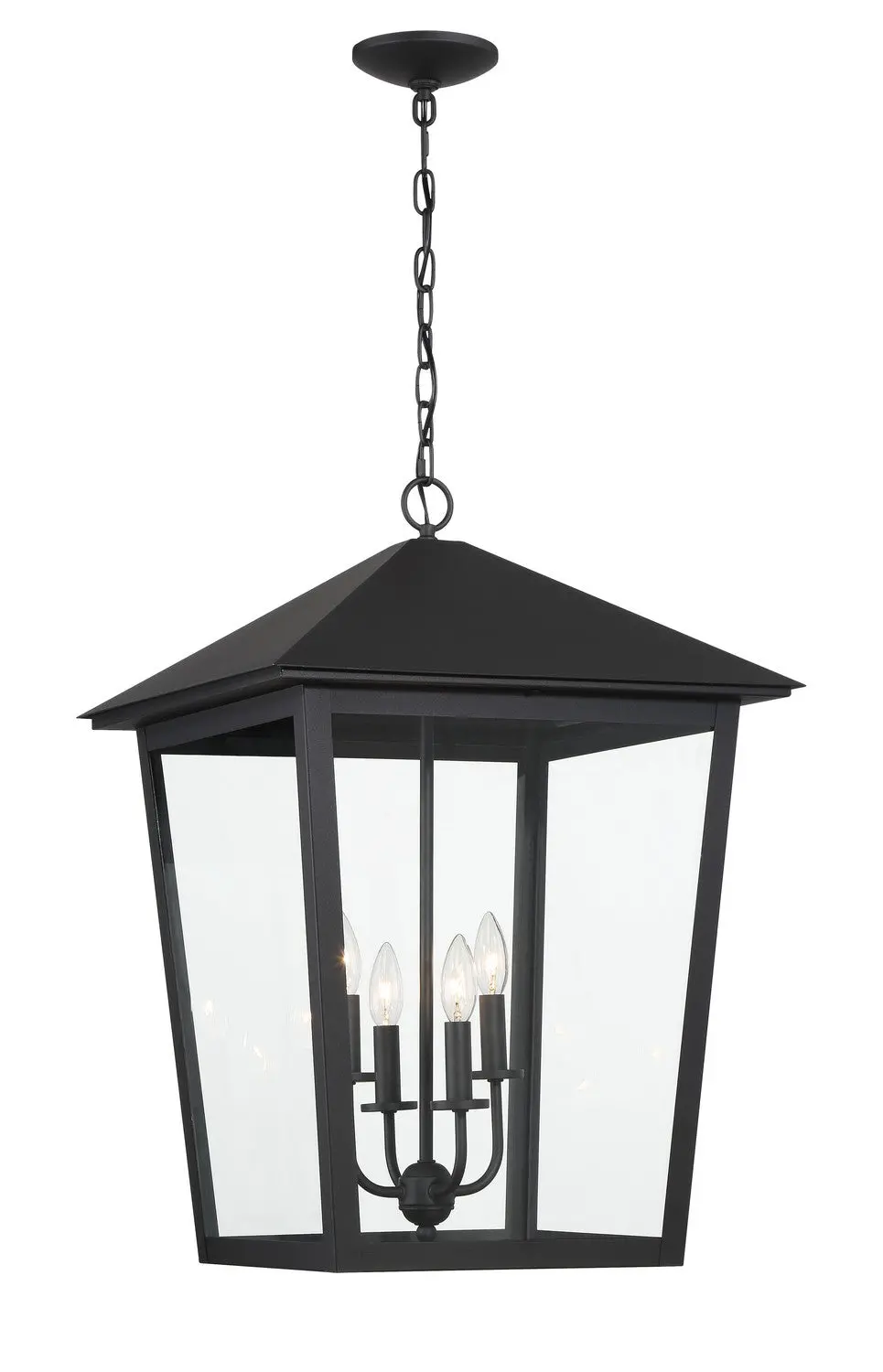 Minka Lavery Noble Hill Four Light Outdoor Hanging Lantern In Sand Coal 1