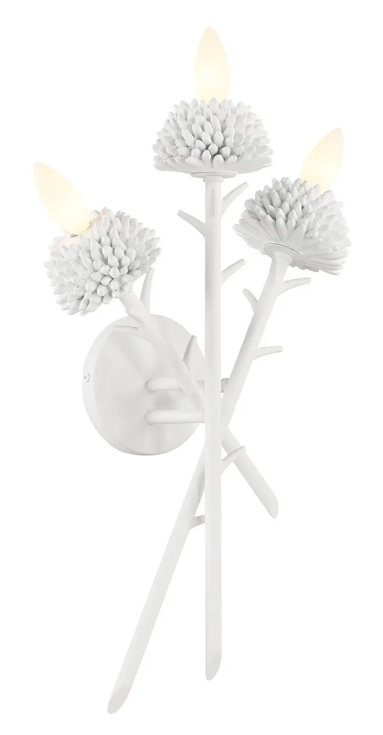 Minka Lavery North Fork Three Light Wall Sconce In Sand White 1