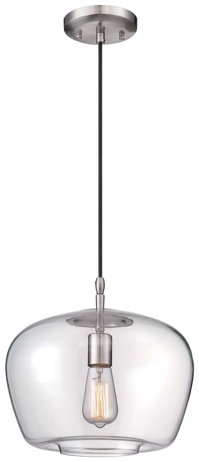 Minka Lavery One Light Mini Pendant In Brushed Nickel 1