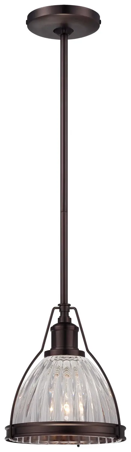 Minka Lavery One Light Mini Pendant In Dark Brushed Bronze (Plated) 1