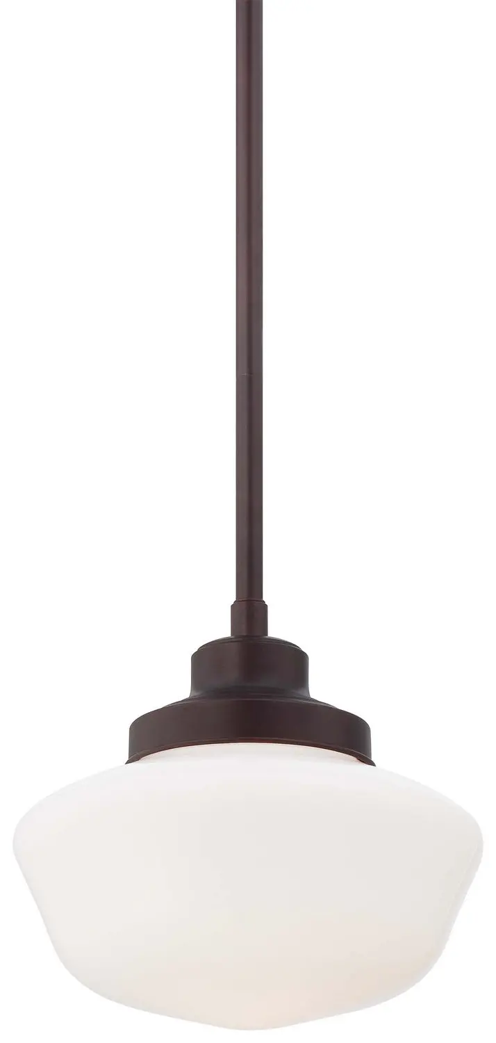 Minka Lavery One Light Pendant In Brushed Bronze 1