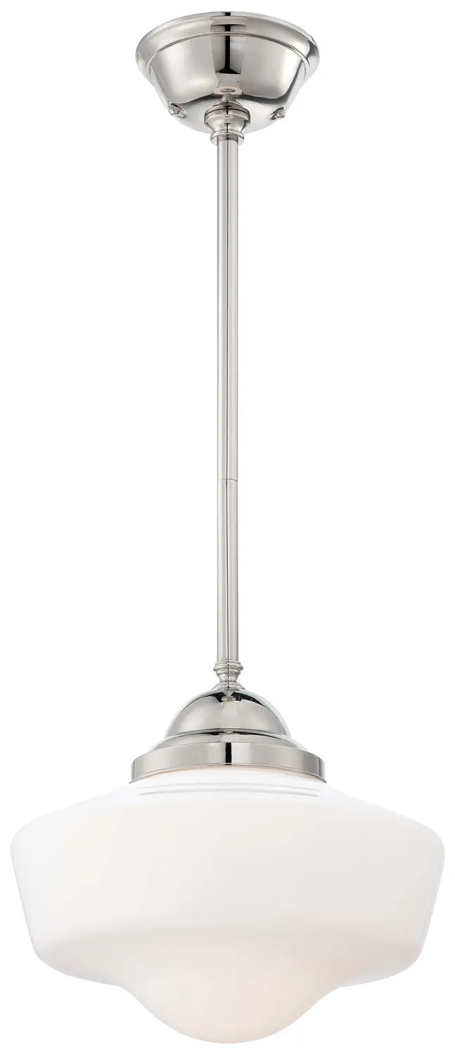 Minka Lavery One Light Pendant In Polished Nickel 1