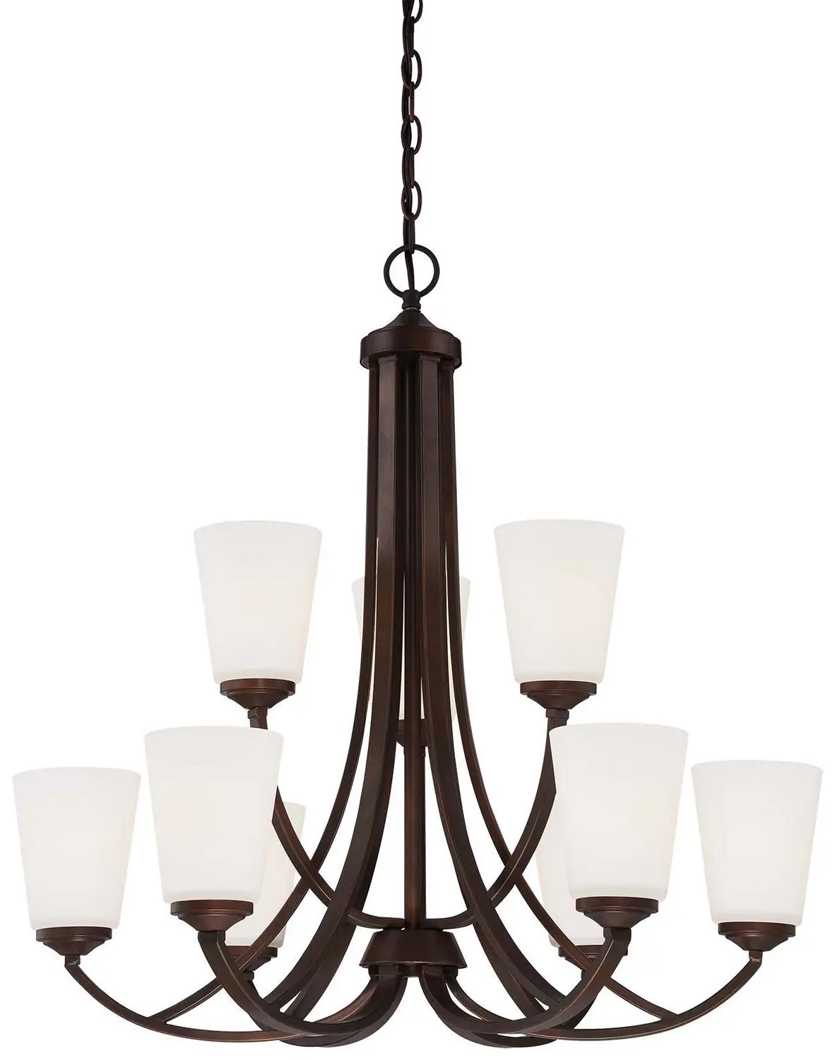 Minka Lavery Overland Park Nine Light Chandelier In Vintage Bronze 1
