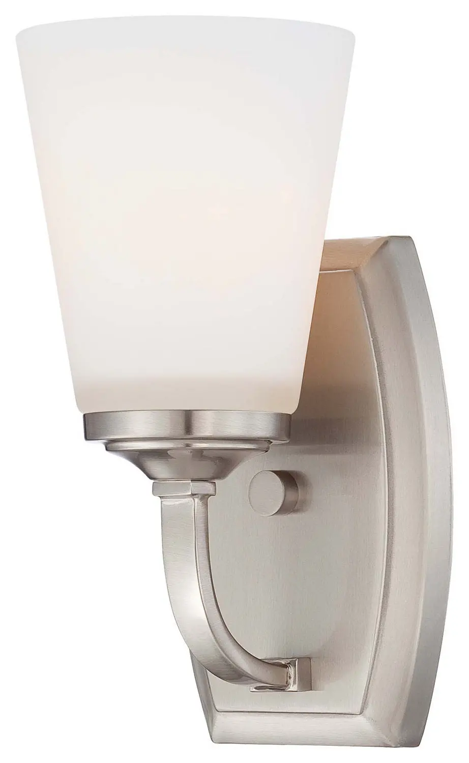 Minka Lavery Overland Park One Light Bath In Brushed Nickel 1